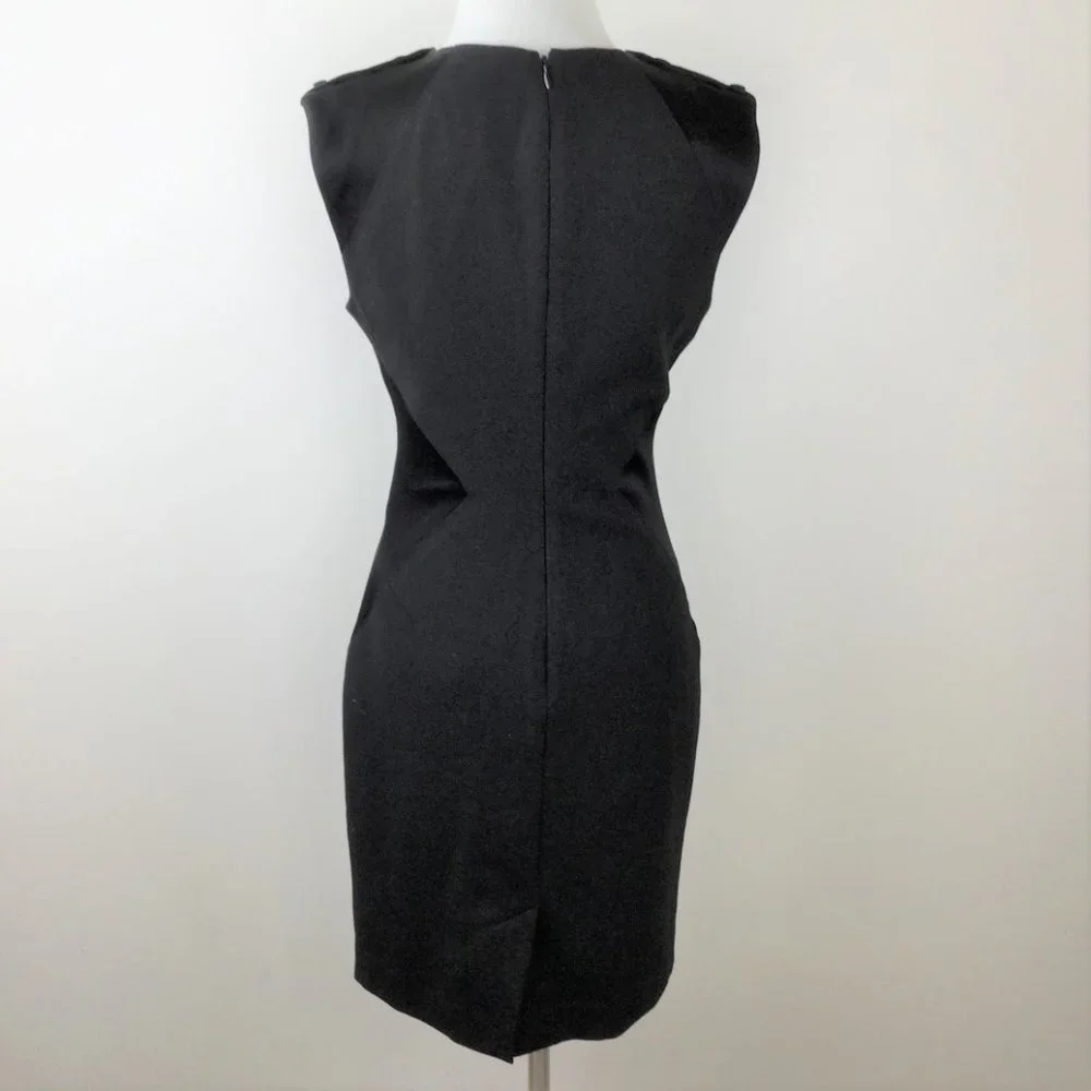 Bebe Black Sheath Dress 4 - Picture 5 of 7